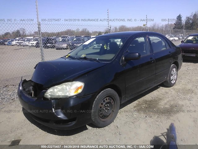 2T1BR32E05C443903 - 2005 TOYOTA COROLLA CE/LE/S BLACK photo 2