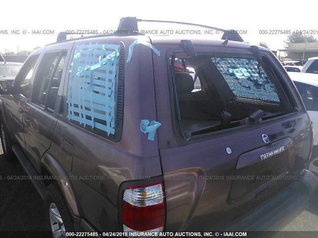 JN8DR09X03W706477 - 2003 NISSAN PATHFINDER LE/SE BURGUNDY photo 6