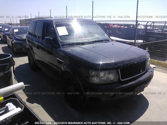 SALSK25408A136492 - 2008 LAND ROVER RANGE ROVER SPORT HSE BLACK photo 1