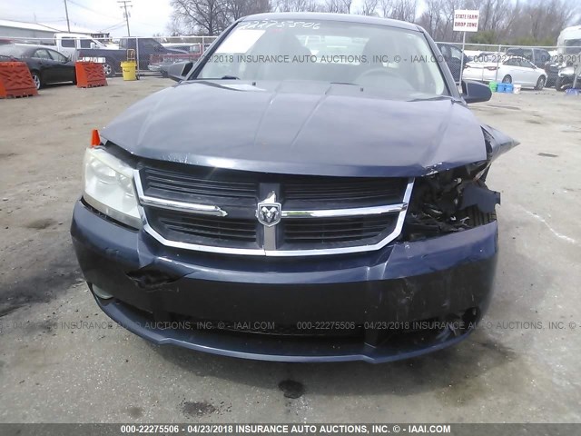 1B3LC56K68N666225 - 2008 DODGE AVENGER SXT BLUE photo 6