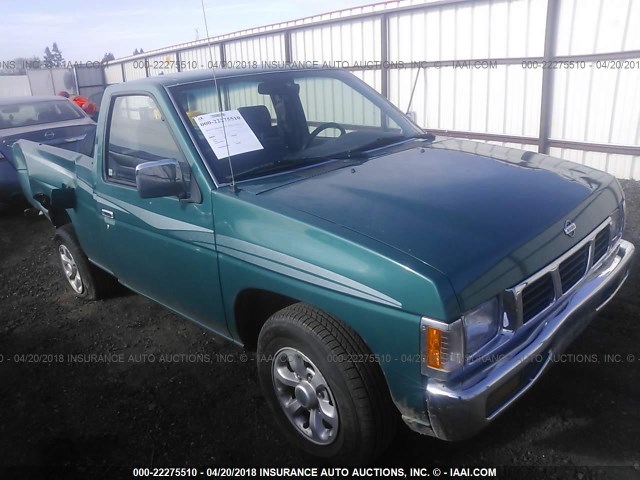 1N6SD11S2TC339023 - 1996 NISSAN TRUCK XE TURQUOISE photo 1