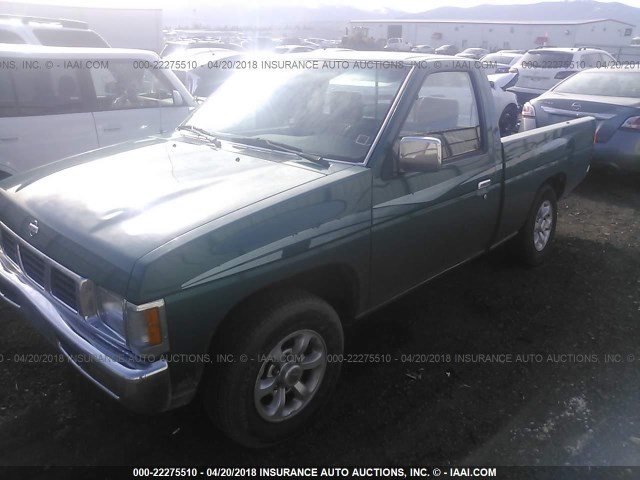 1N6SD11S2TC339023 - 1996 NISSAN TRUCK XE TURQUOISE photo 2