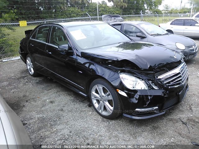 WDDHF8JB9CA654953 - 2012 MERCEDES-BENZ E 350 4MATIC BLACK photo 1