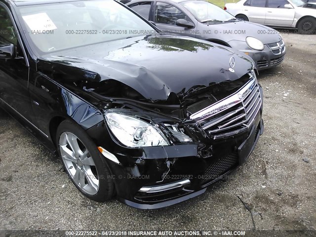 WDDHF8JB9CA654953 - 2012 MERCEDES-BENZ E 350 4MATIC BLACK photo 6