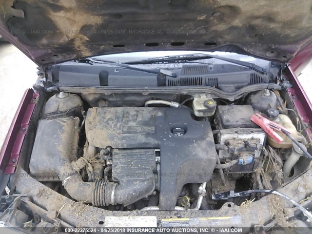 1G8AJ55F16Z143002 - 2006 SATURN ION LEVEL 2 RED photo 10