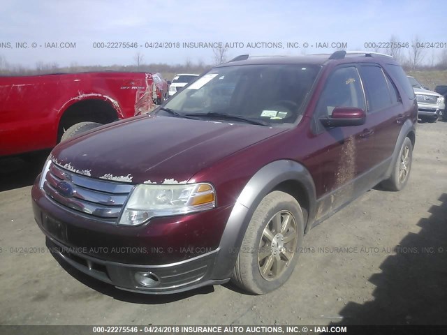 1FMDK05W48GA31856 - 2008 FORD TAURUS X SEL RED photo 2