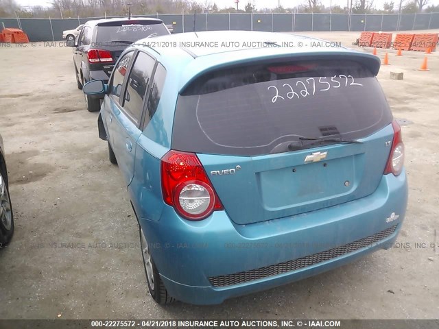 KL1TD66E79B314454 - 2009 CHEVROLET AVEO LS/LT 青色 照片 3