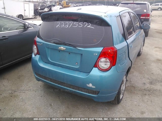 KL1TD66E79B314454 - 2009 CHEVROLET AVEO LS/LT 青色 照片 4