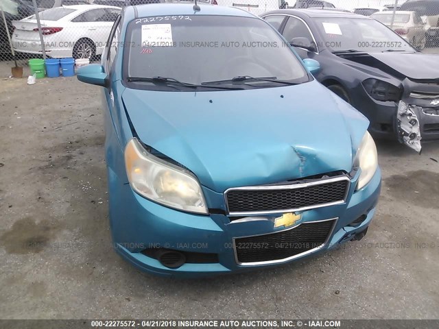 KL1TD66E79B314454 - 2009 CHEVROLET AVEO LS/LT 青色 照片 6
