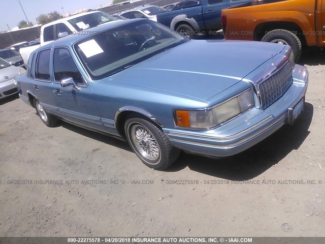 1LNLM81W4PY721898 - 1993 LINCOLN TOWN CAR EXECUTIVE Կապույտ լուսանկար 1