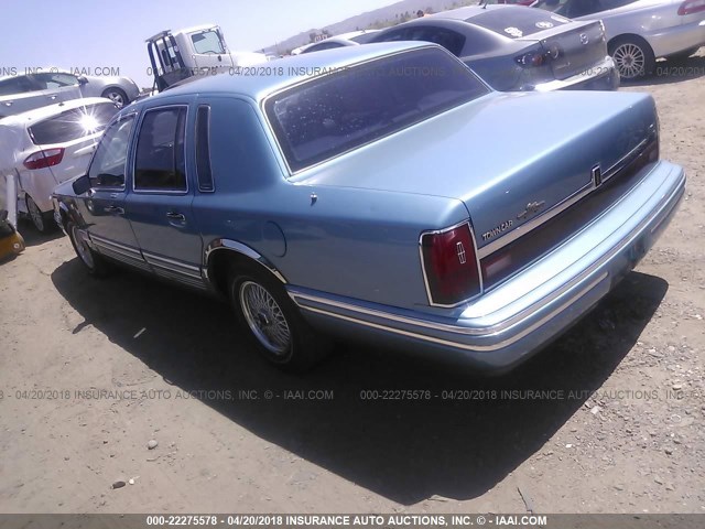 1LNLM81W4PY721898 - 1993 LINCOLN TOWN CAR EXECUTIVE Կապույտ լուսանկար 3