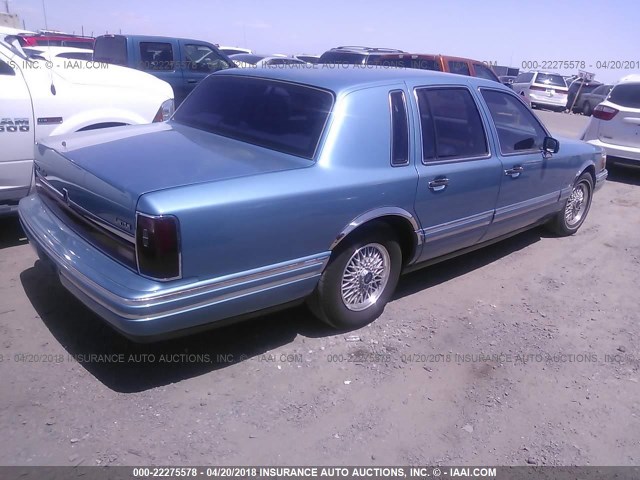 1LNLM81W4PY721898 - 1993 LINCOLN TOWN CAR EXECUTIVE Կապույտ լուսանկար 4