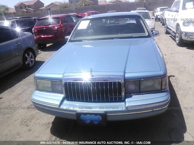 1LNLM81W4PY721898 - 1993 LINCOLN TOWN CAR EXECUTIVE Կապույտ լուսանկար 6