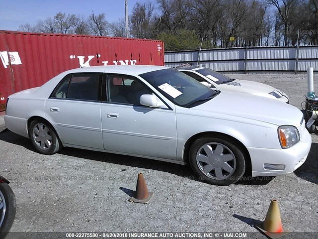 1G6KF57925U210336 - 2005 CADILLAC DEVILLE DTS WHITE photo 6