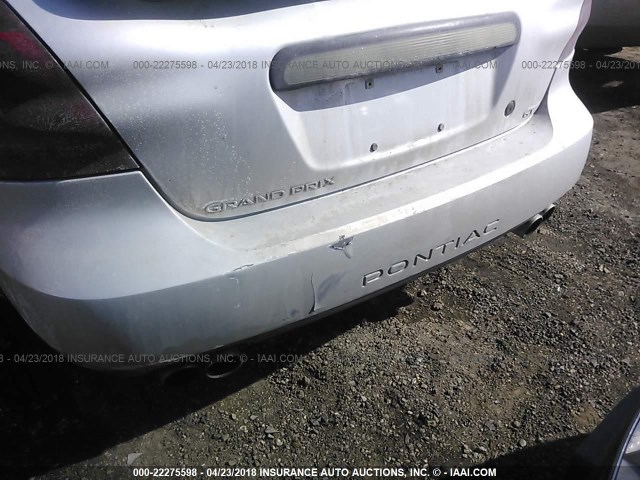 2G2WS522441232051 - 2004 PONTIAC GRAND PRIX GT2 ვერცხლისფერი ფოტო 6