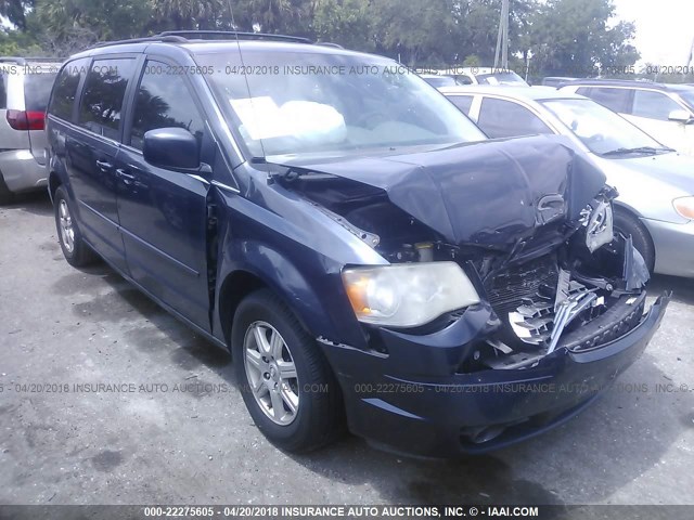 2A8HR54P48R782228 - 2008 CHRYSLER TOWN & COUNTRY TOURING BLUE photo 1