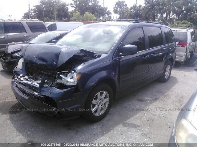 2A8HR54P48R782228 - 2008 CHRYSLER TOWN & COUNTRY TOURING BLUE photo 2