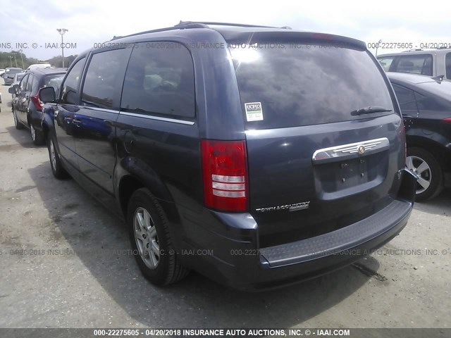 2A8HR54P48R782228 - 2008 CHRYSLER TOWN & COUNTRY TOURING BLUE photo 3
