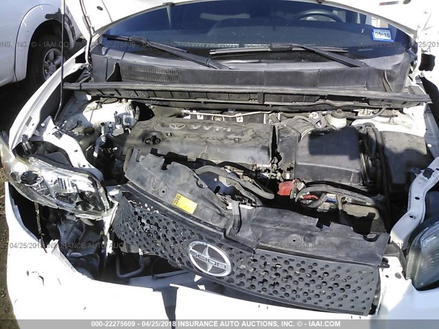 JTLKE50E481041499 - 2008 TOYOTA SCION XB თეთრი ფოტო 10