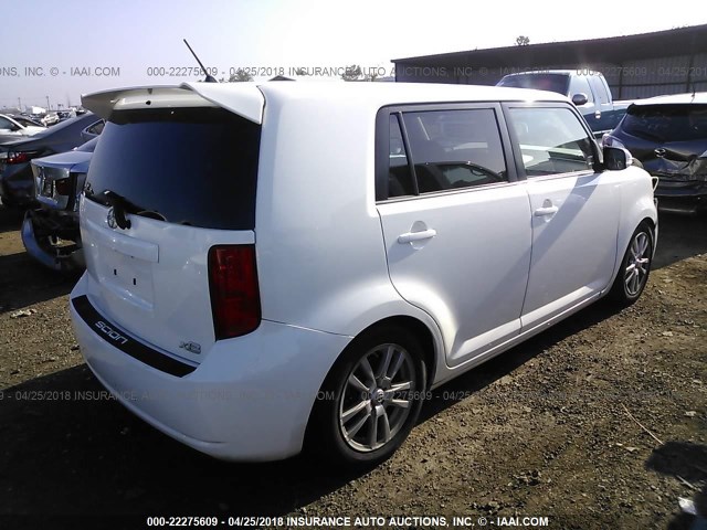 JTLKE50E481041499 - 2008 TOYOTA SCION XB თეთრი ფოტო 4