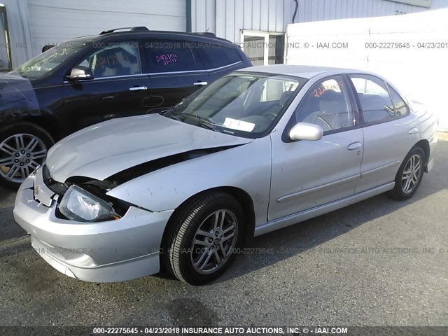 1G1JH54FX37192055 - 2003 CHEVROLET CAVALIER LS SPORT SILVER photo 2