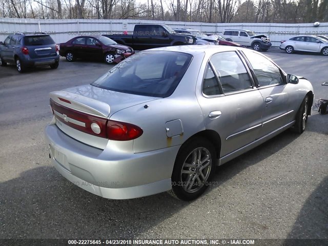 1G1JH54FX37192055 - 2003 CHEVROLET CAVALIER LS SPORT SILVER photo 4