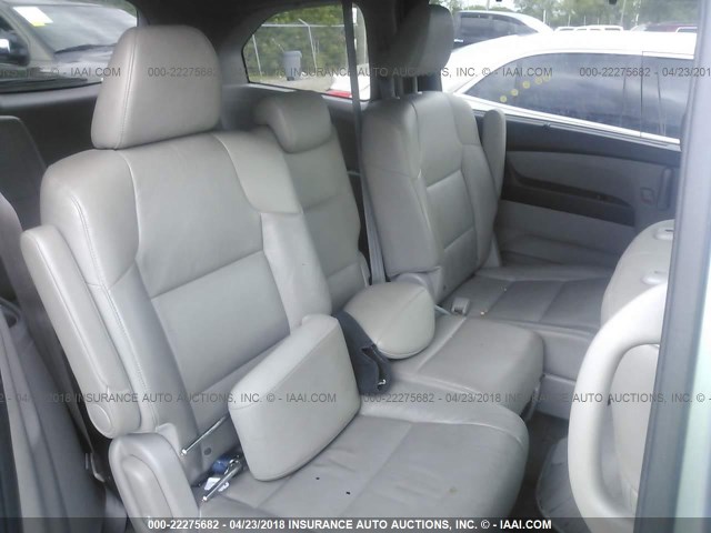 5FNRL5H63CB113600 - 2012 HONDA ODYSSEY EXL ლურჯი ფოტო 8