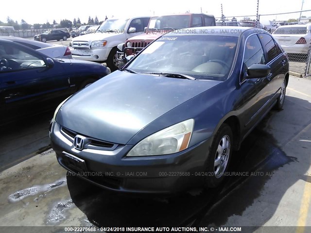 1HGCM56425A070644 - 2005 HONDA ACCORD LX GREEN photo 2