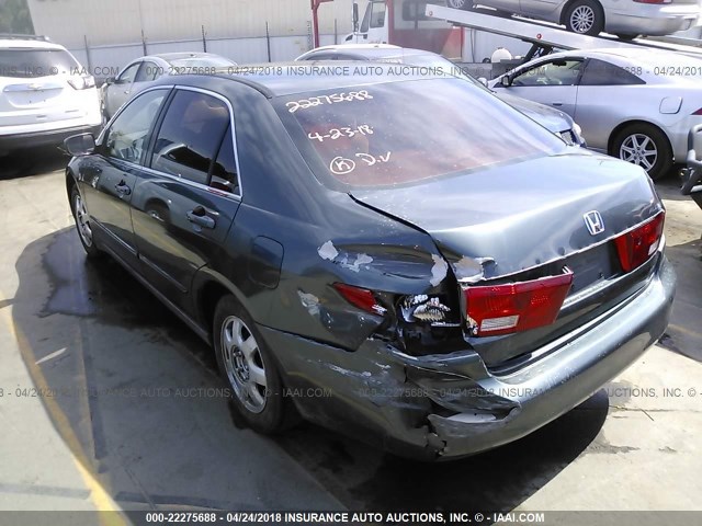 1HGCM56425A070644 - 2005 HONDA ACCORD LX GREEN photo 3