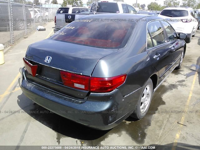 1HGCM56425A070644 - 2005 HONDA ACCORD LX GREEN photo 4