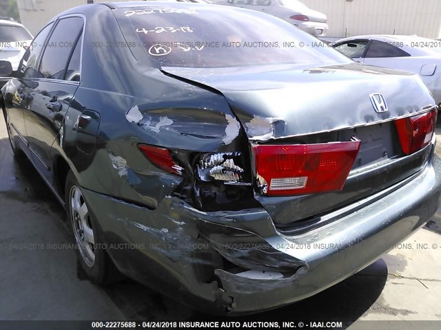 1HGCM56425A070644 - 2005 HONDA ACCORD LX GREEN photo 6