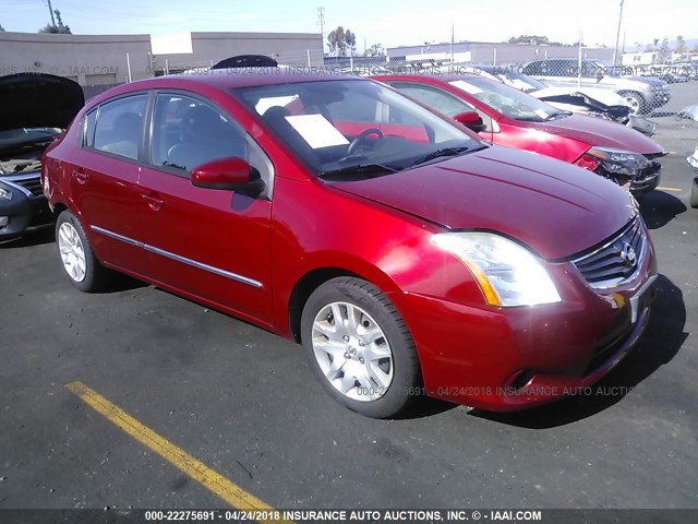 3N1AB6AP9BL715154 - 2011 NISSAN SENTRA 2.0/2.0S/SR/2.0SL RED photo 1