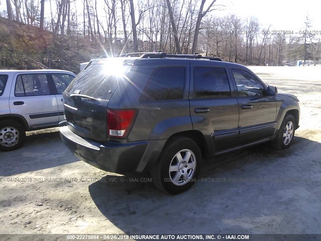 1J8GR48K18C154253 - 2008 JEEP GRAND CHEROKEE LAREDO GRAY photo 4