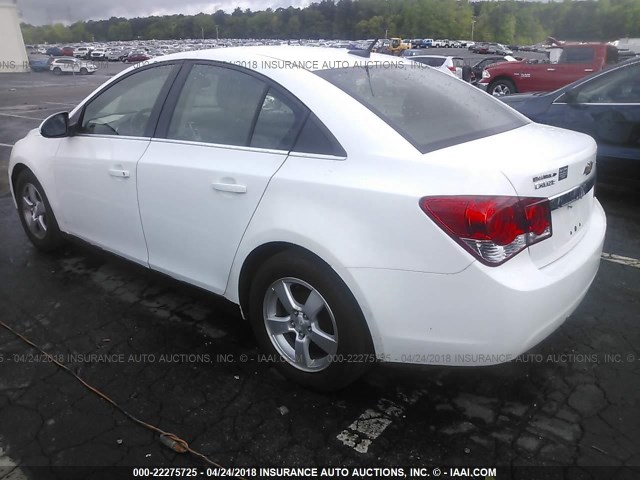 1G1PC5SB2D7188401 - 2013 CHEVROLET CRUZE LT WHITE photo 3