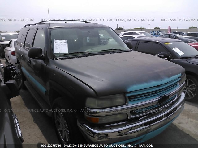 1GNEC16Z74J128591 - 2004 CHEVROLET SUBURBAN C1500 BLACK photo 1