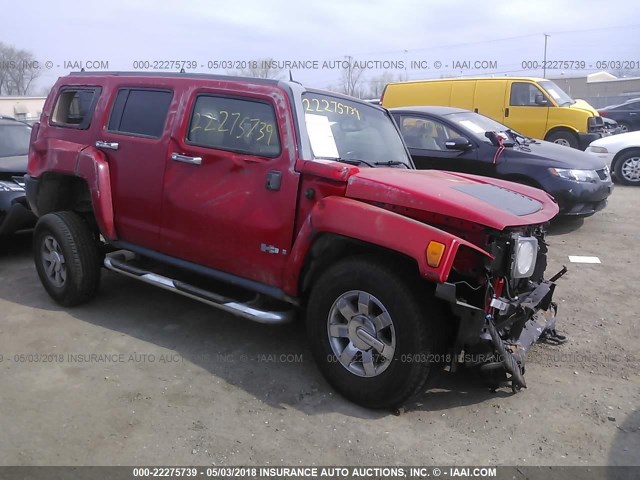 5GTDN136568132022 - 2006 HUMMER H3 წითელი ფოტო 1