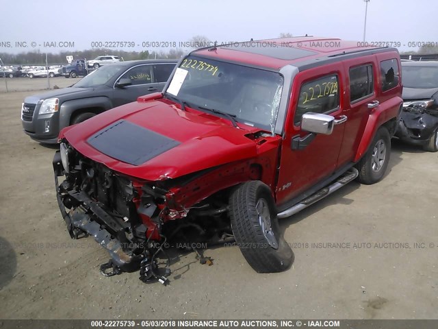 5GTDN136568132022 - 2006 HUMMER H3 წითელი ფოტო 6