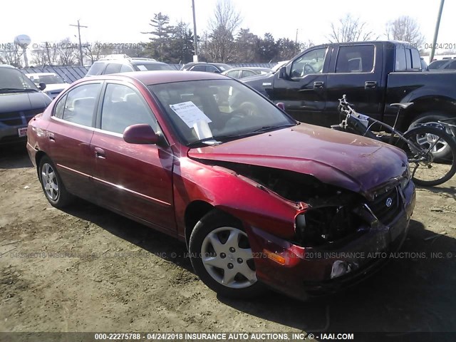 KMHDN46D04U749637 - 2004 HYUNDAI ELANTRA GLS/GT RED photo 1