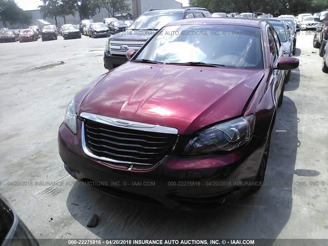 1C3CCBHG7CN145954 - 2012 CHRYSLER 200 S 栗色 照片 6
