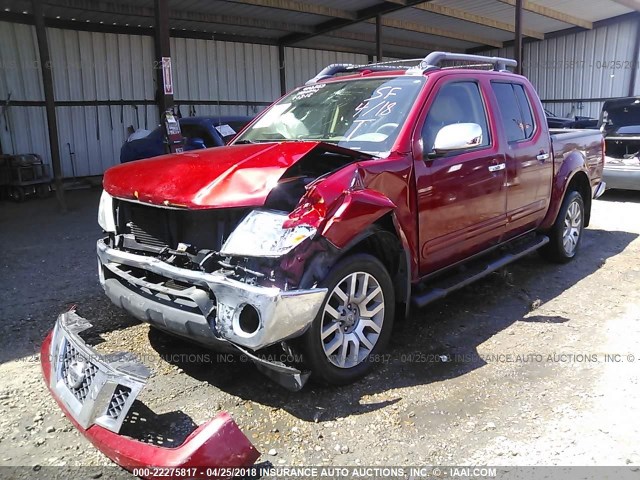 1N6AD0EV7BC402352 - 2011 NISSAN FRONTIER S/SV/SL/PRO-4X RED photo 2