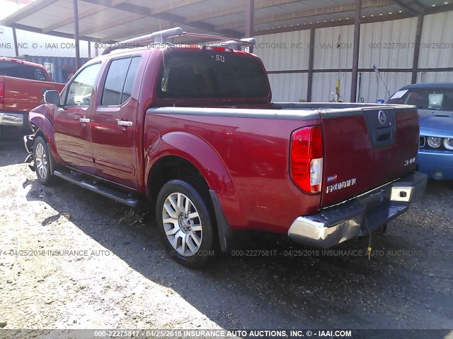 1N6AD0EV7BC402352 - 2011 NISSAN FRONTIER S/SV/SL/PRO-4X RED photo 3