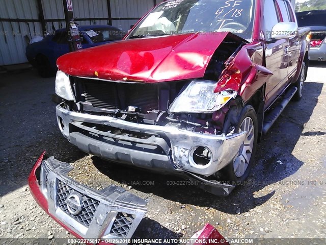 1N6AD0EV7BC402352 - 2011 NISSAN FRONTIER S/SV/SL/PRO-4X RED photo 6