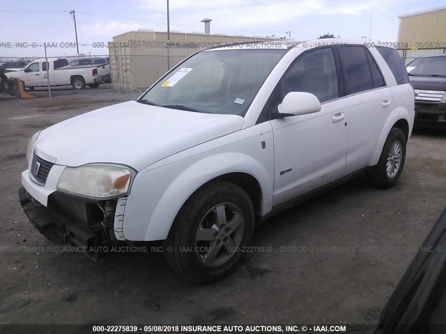 5GZCZ33Z77S816473 - 2007 SATURN VUE HYBRID WHITE photo 2