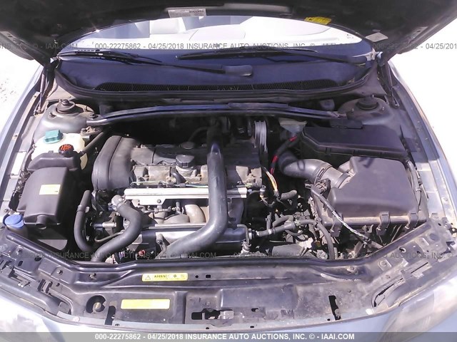 YV1SW53D011020337 - 2001 VOLVO V70 T5 TURBO GRAY photo 10