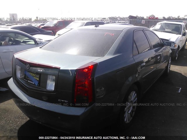 1G6DM56T450237024 - 2005 CADILLAC CTS BLUE photo 4