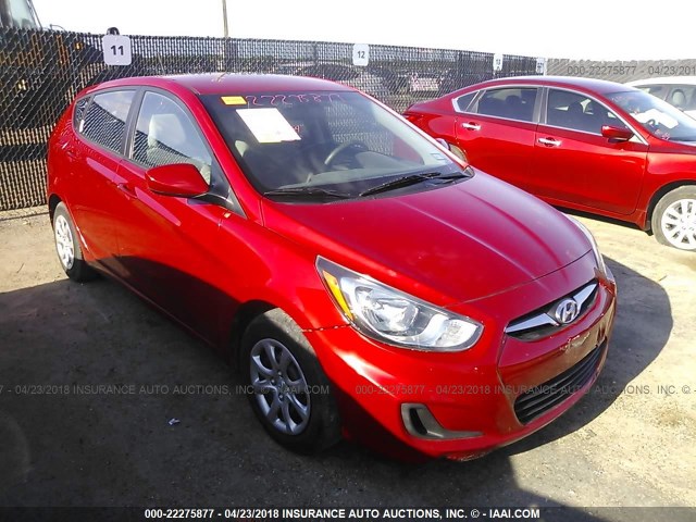 KMHCT5AE8DU128816 - 2013 HYUNDAI ACCENT GLS/GS RED photo 1