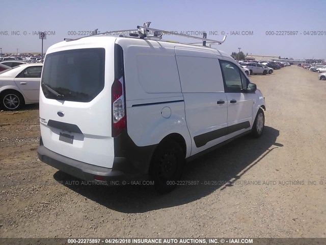 NM0LE7E75G1253071 - 2016 FORD TRANSIT CONNECT XL WHITE photo 4