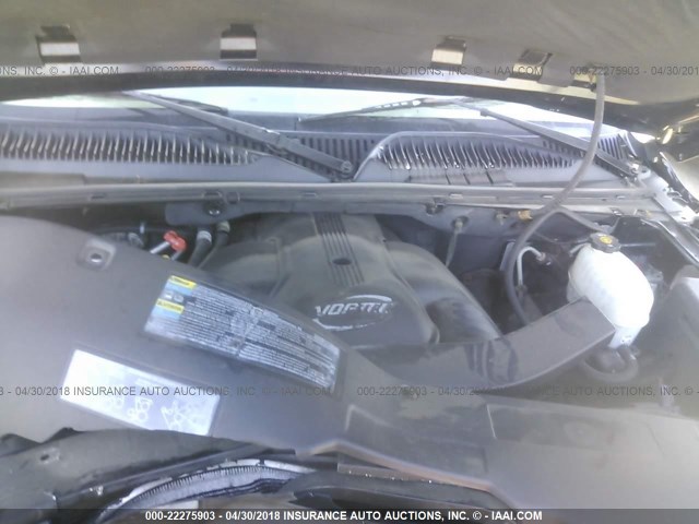 1GKEK63U45J108662 - 2005 GMC YUKON DENALI BLACK photo 10