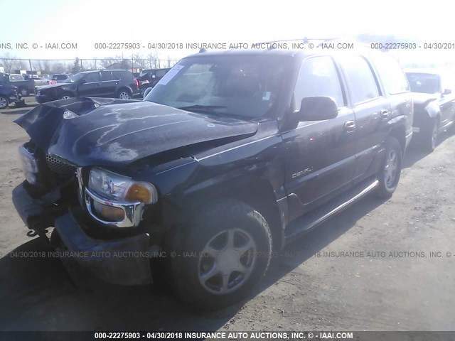 1GKEK63U45J108662 - 2005 GMC YUKON DENALI BLACK photo 2