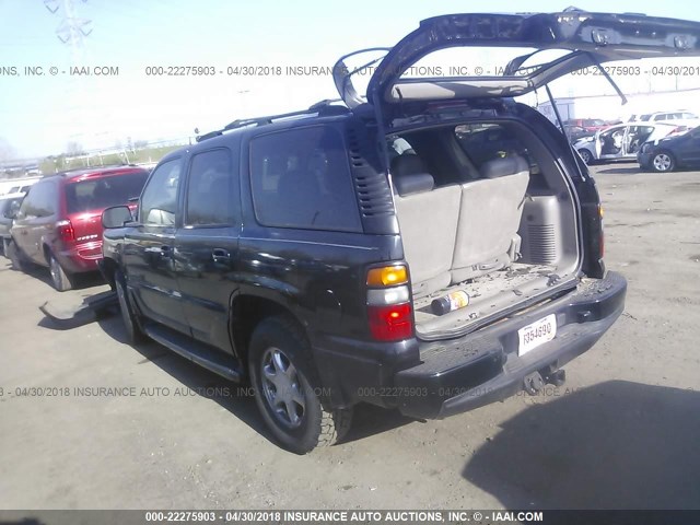 1GKEK63U45J108662 - 2005 GMC YUKON DENALI BLACK photo 3